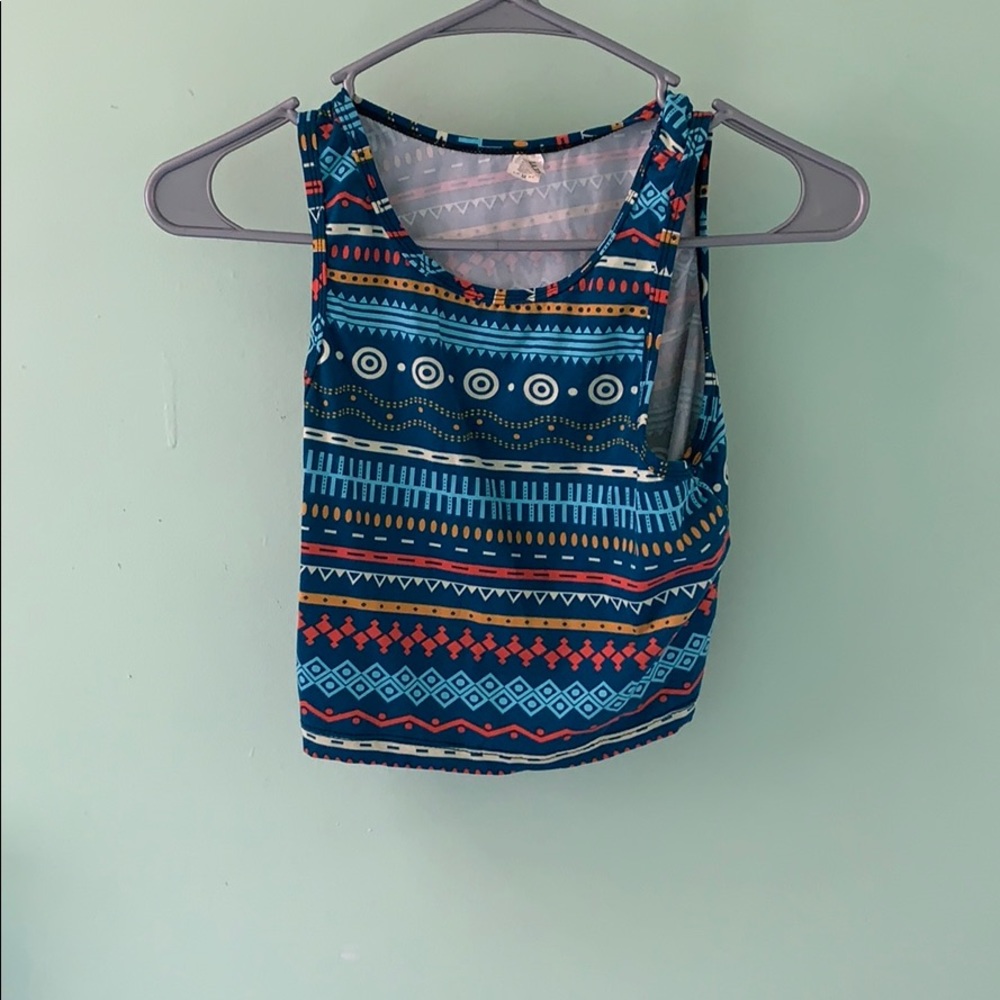 Tribal crop top